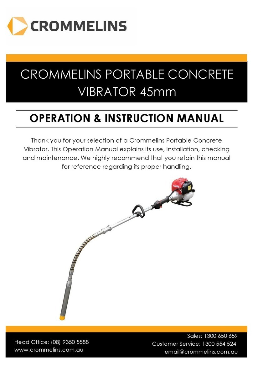 Crommelins PV45HRN Operation & instruction manual
