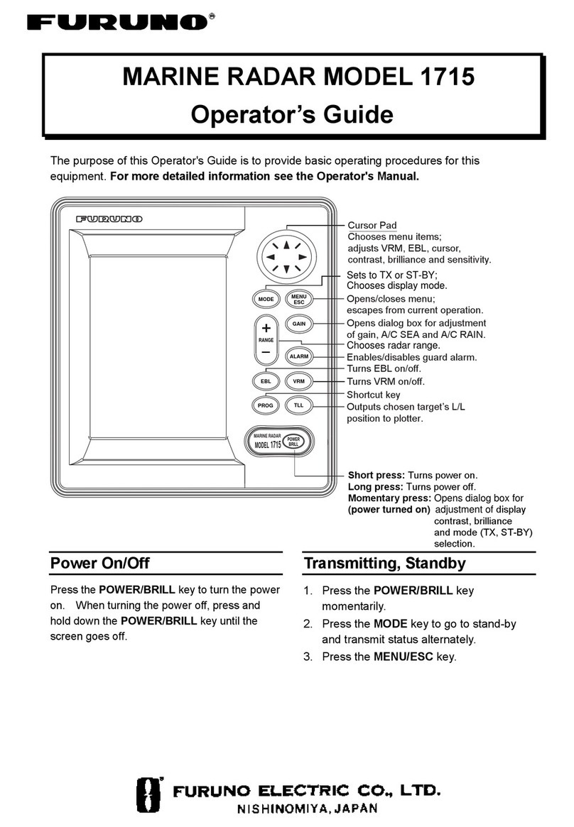 Furuno 1715 Operator's guide