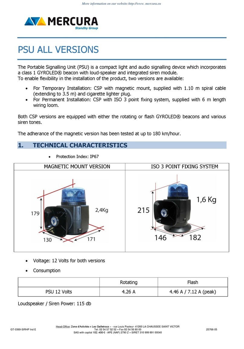 Standby Mercura PSU manual