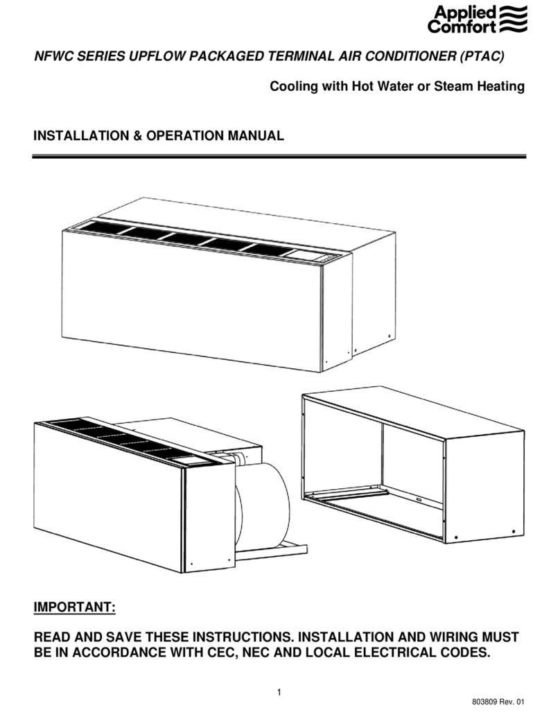 Applied Comfort NFWC Series Installation & operation manual