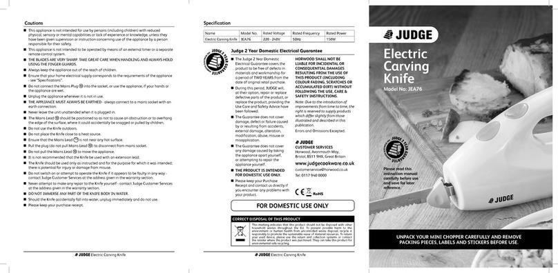 Judge JEA76 quick start guide