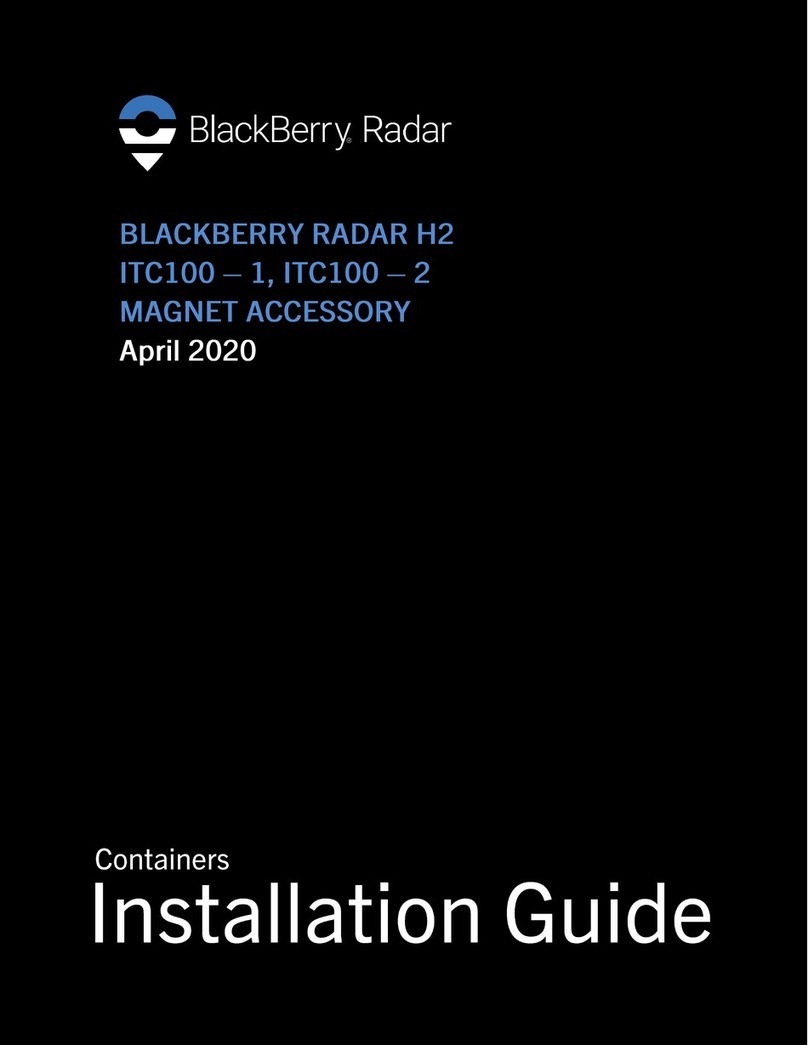 Blackbe;rry RADAR H2 ITC100-1 installation guide