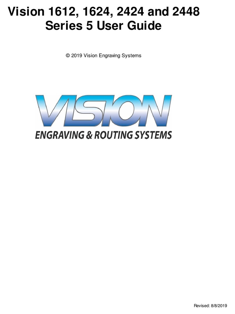 Vision Engraving & Routing Systems 5 Series User manual