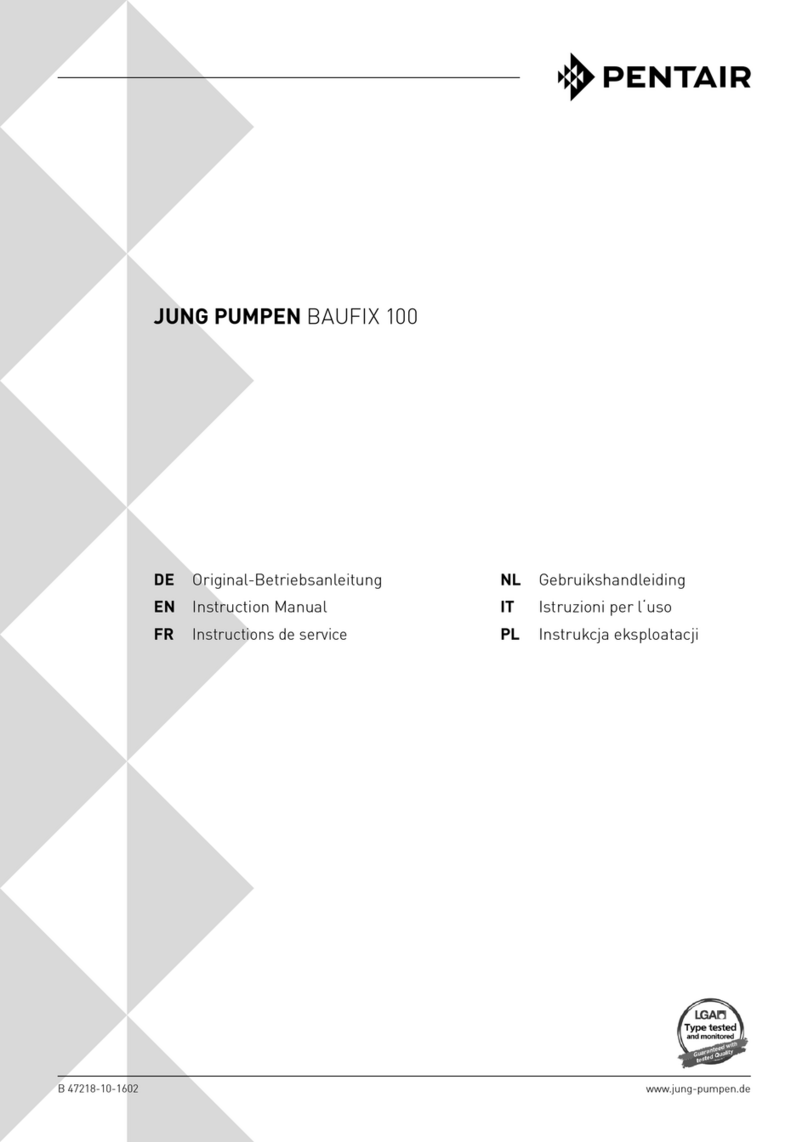Pentair JUNG PUMPEN BAUFIX 100 instruction manual