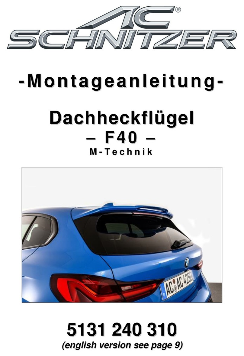 AC Schnitzer F40 User manual AC Schnitzer F40 User manual