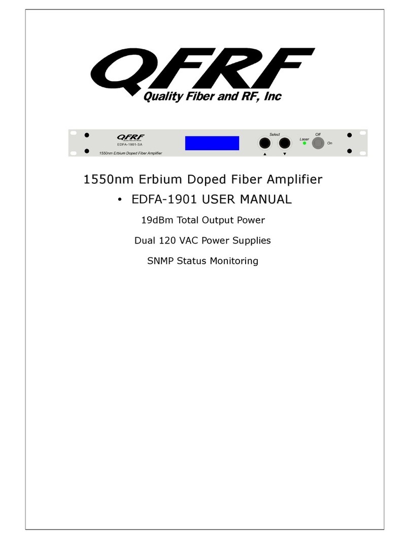 Quality Fiber and RF EDFA-1901 user manual