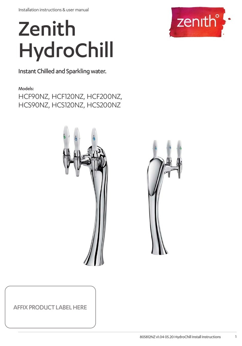 Zenith HydroChill HCF90NZ Manual