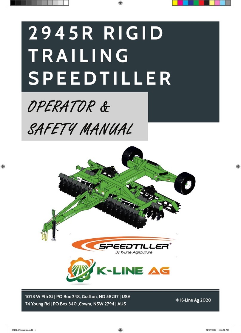 K-Line Speedtiller 2945 Operators safety manual