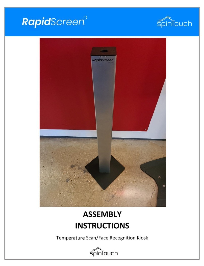 SpinTouch RapidScreen Wall Mount Assembly instructions