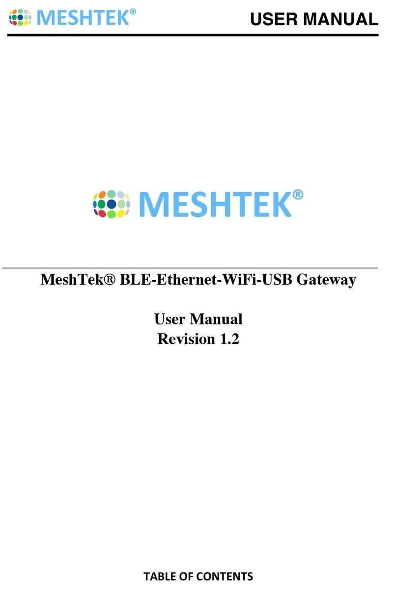 iLumi MeshTek BLE-Ethernet-WiFi-USB Gateway user manual