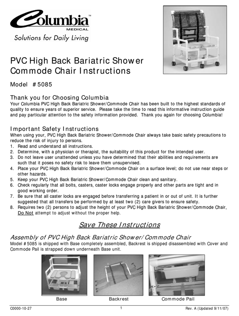 Columbia Medical 5085 User manual