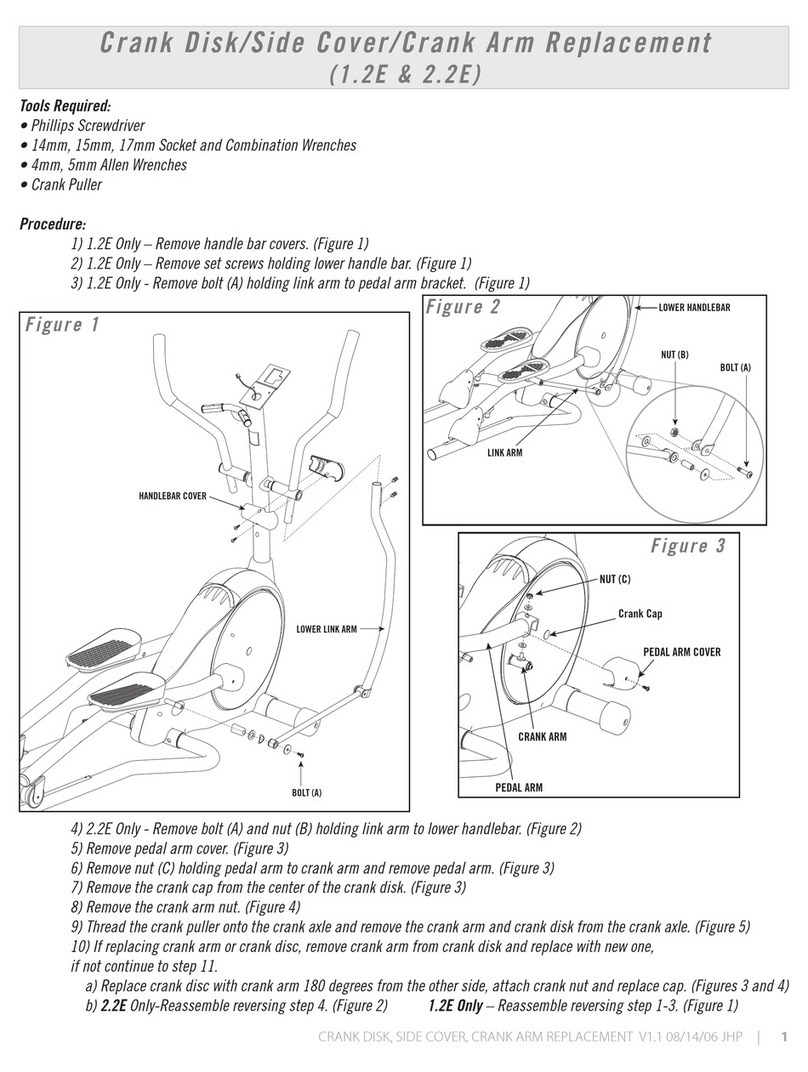 Johnson Fitness 1.2E Replacement manual