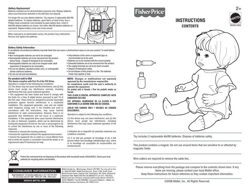 Mattel Fisher-Price N6260 instructions Mattel Fisher-Price N6260 instructions