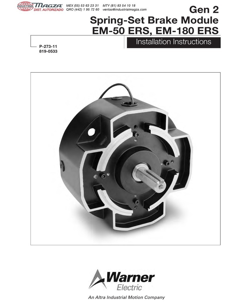 Altra Industrial Motion Warner Electric EM-50 ERS installation instructions
