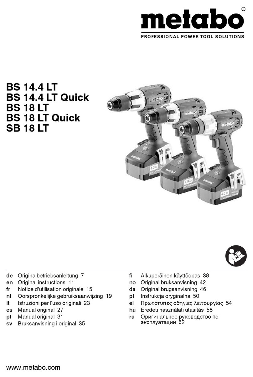 Metabo BS 14.4 LT User manual