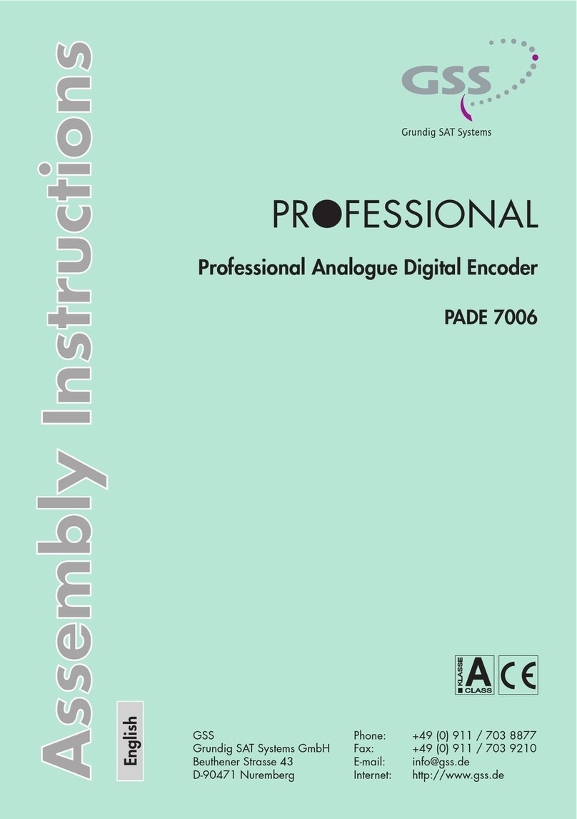 GSS Professional PADE 7006 User manual