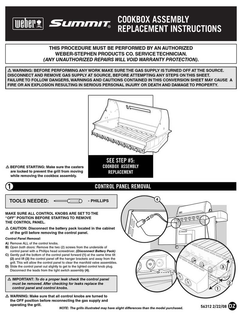 Weber Summit Cookbox Replacement instructions