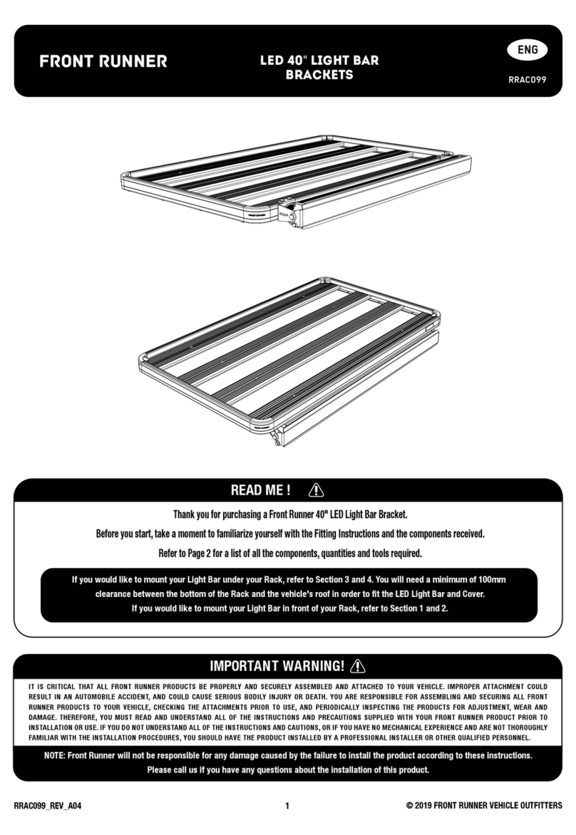 Front Runner RRAC099 installation instructions