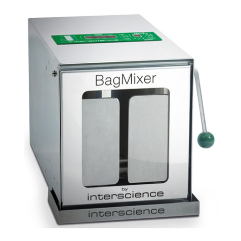 Interscience BAGMIXER 400 User's manual / guarantee