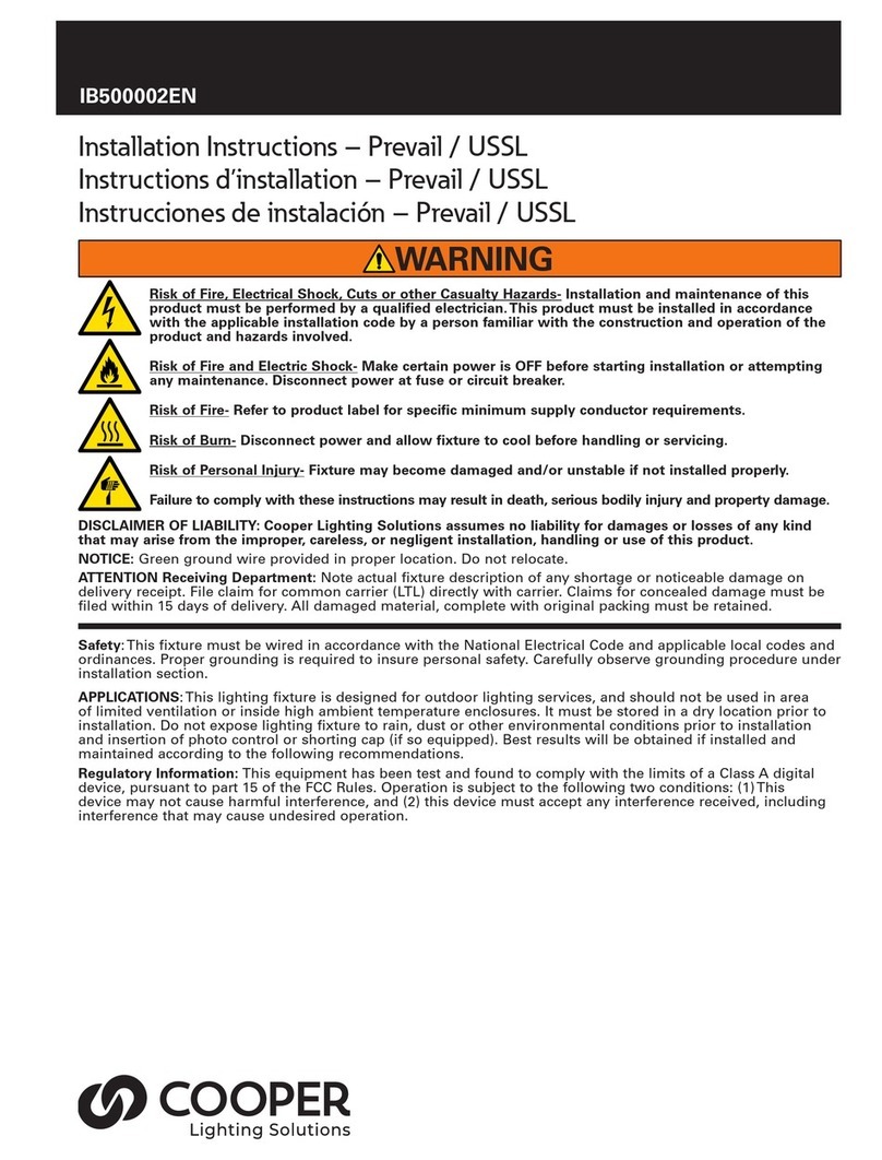 Cooper USSL User manual
