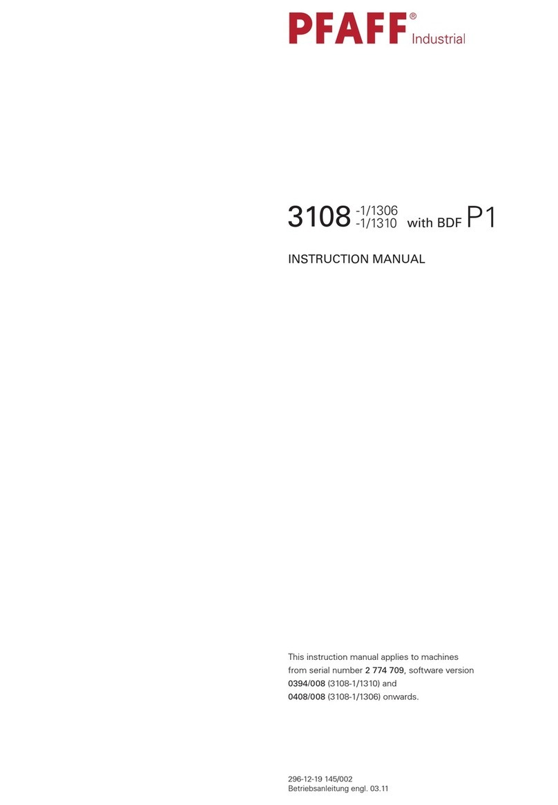 Pfaff Industrial 3108-1/1306 with BDF P1 instruction manual