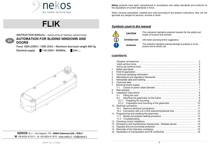 nekos FLIK instruction manual