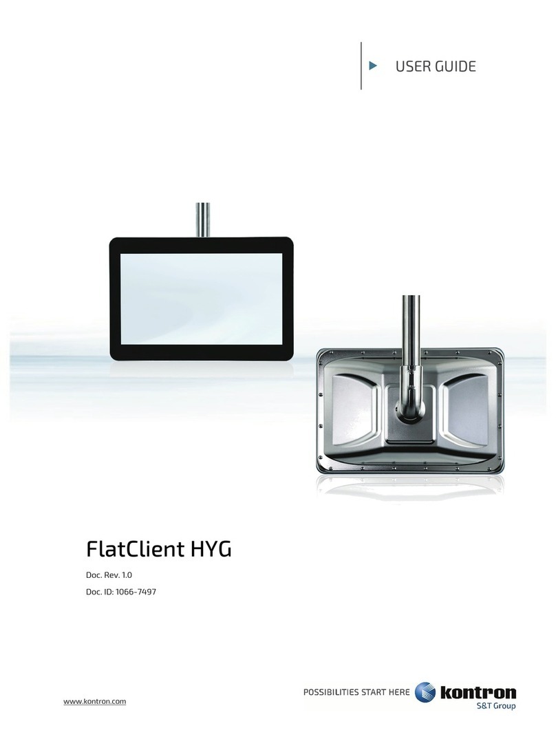 Kontron FlatClient HYG User manual Kontron FlatClient HYG User manual
