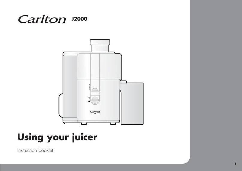Carlton J2000 Instruction booklet