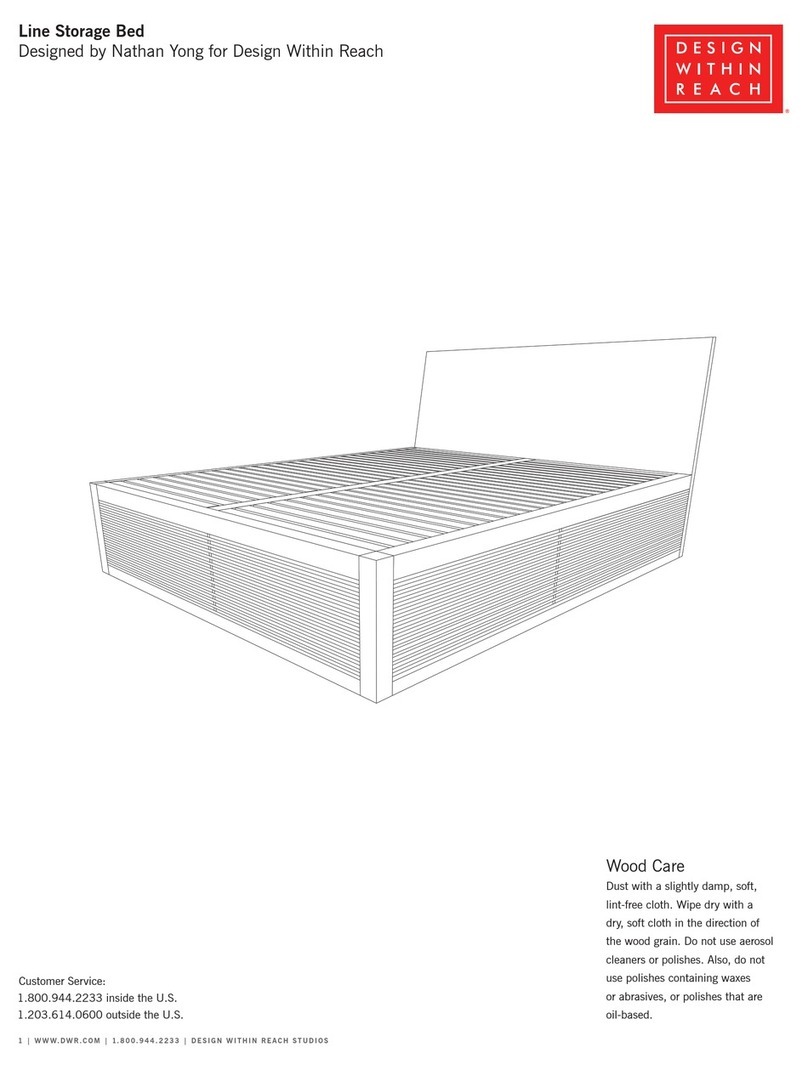 Design Within Reach Line Storage Bed User manual Design Within Reach Line Storage Bed User manual