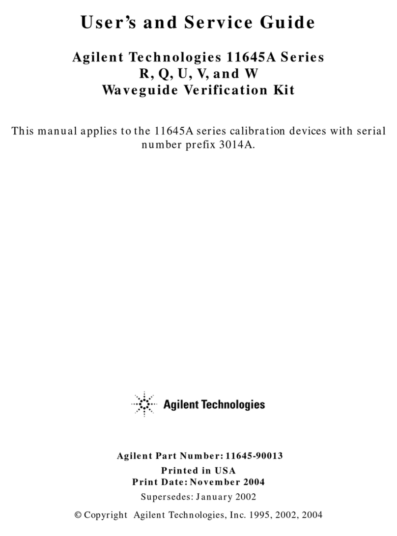 Agilent Technologies 11645A Series Manual