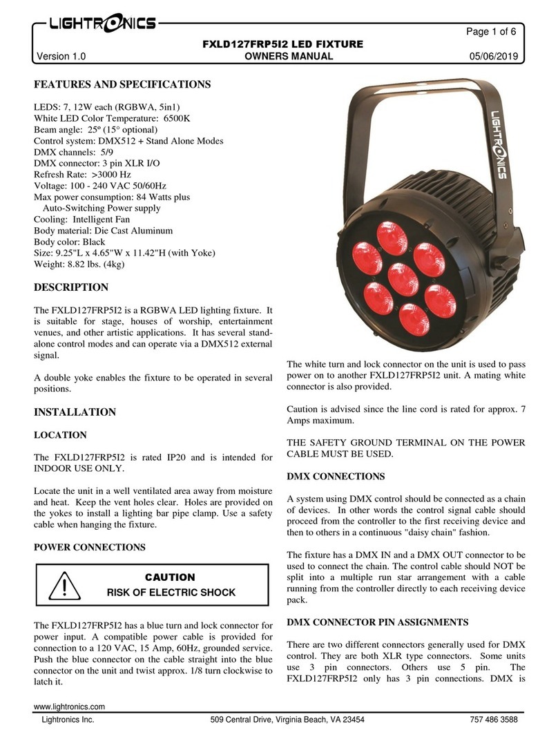 Lightronics FXLD127FRP5I2 User manual