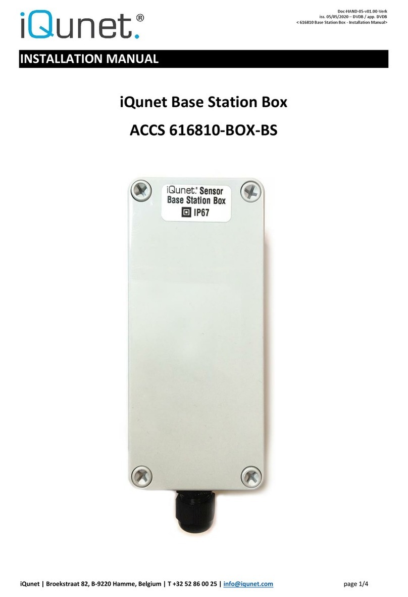 iQunet ACCS 616810-BOX-BS installation manual