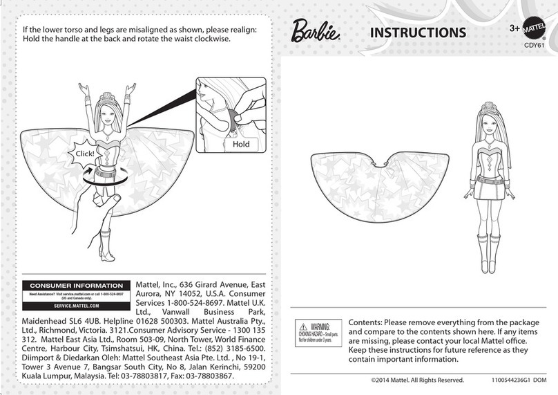 Mattel Barbie CDY61 User manual