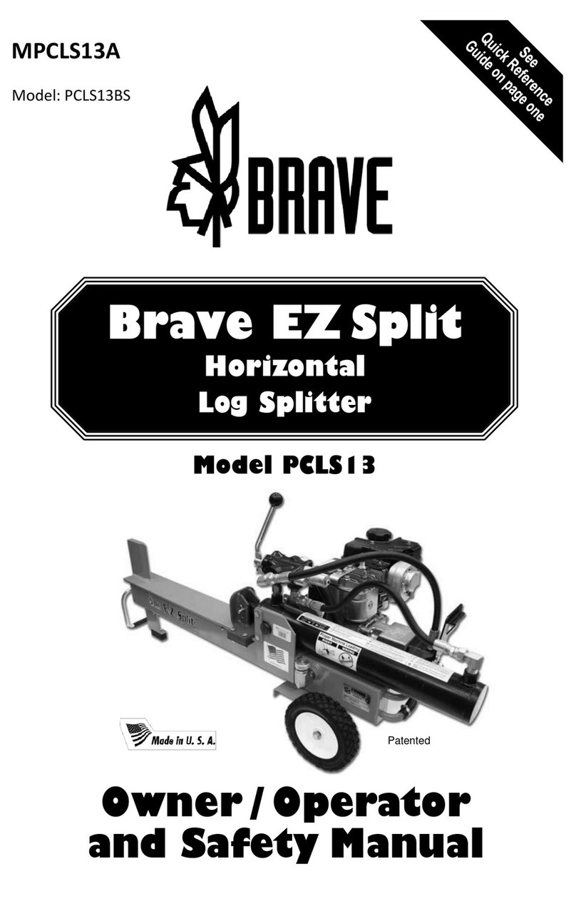Brave EZ Split Owner/operator and safety manual
