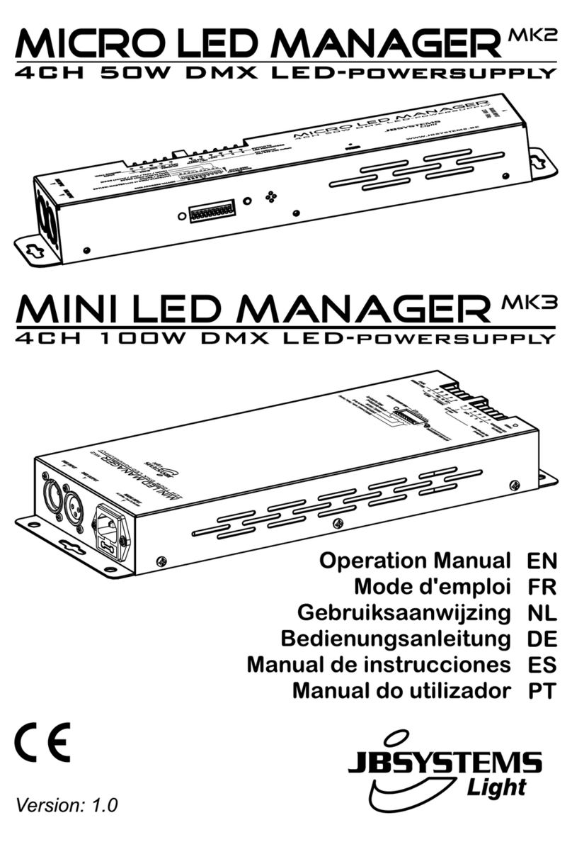 JB Systems Light MICRO LED MANAGER Mk2 Operation manual