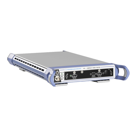 Rohde & Schwarz VTS User manual