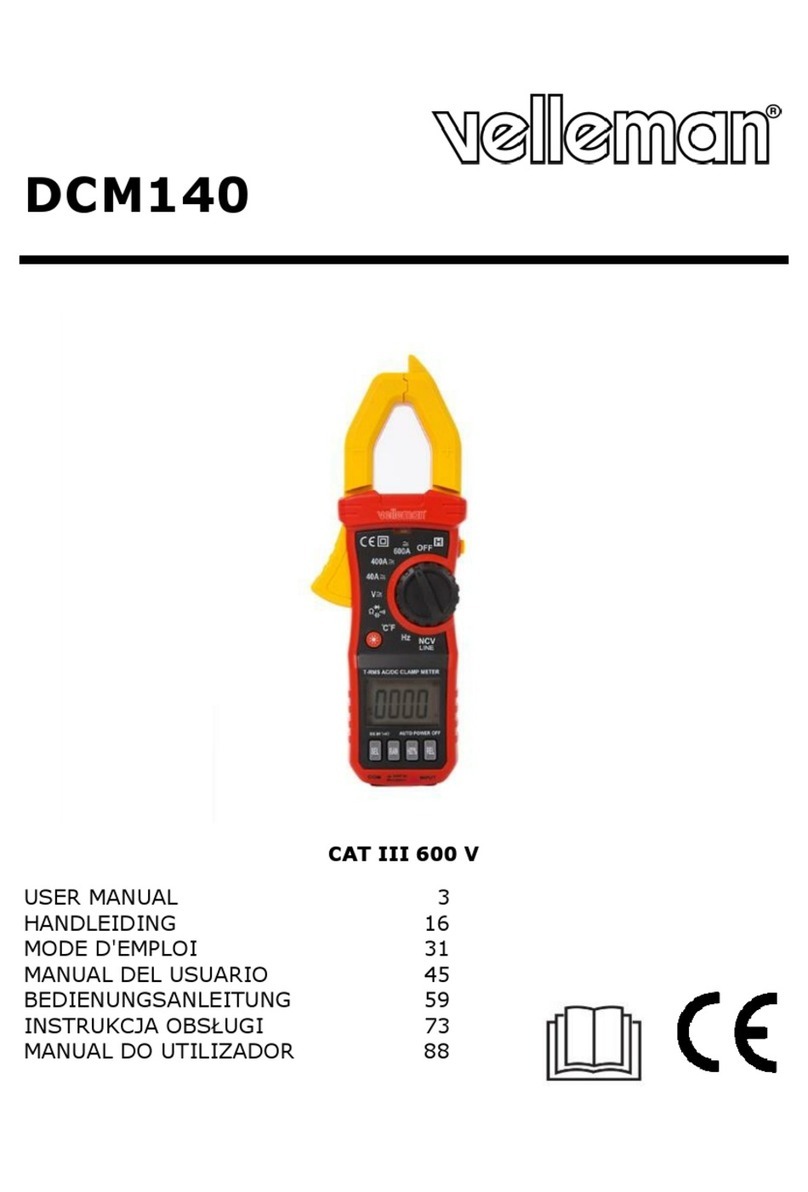 Velleman DCM140 User manual