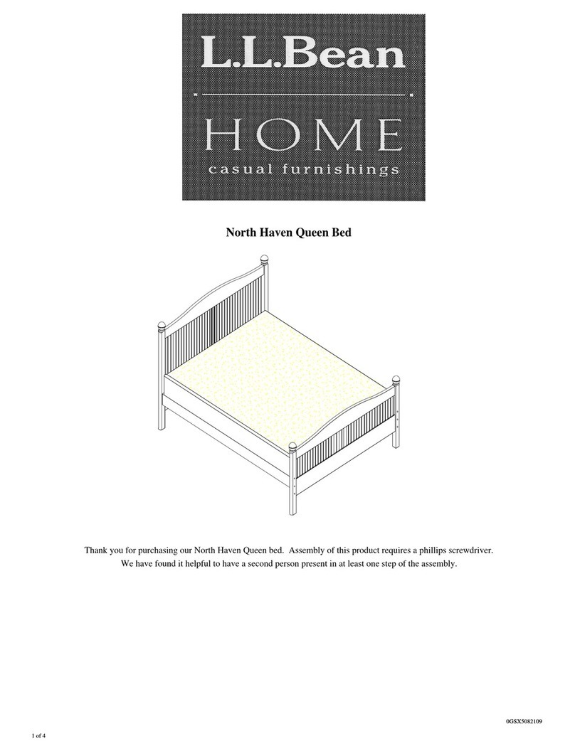 L.L.Bean North Haven Queen Bed User manual