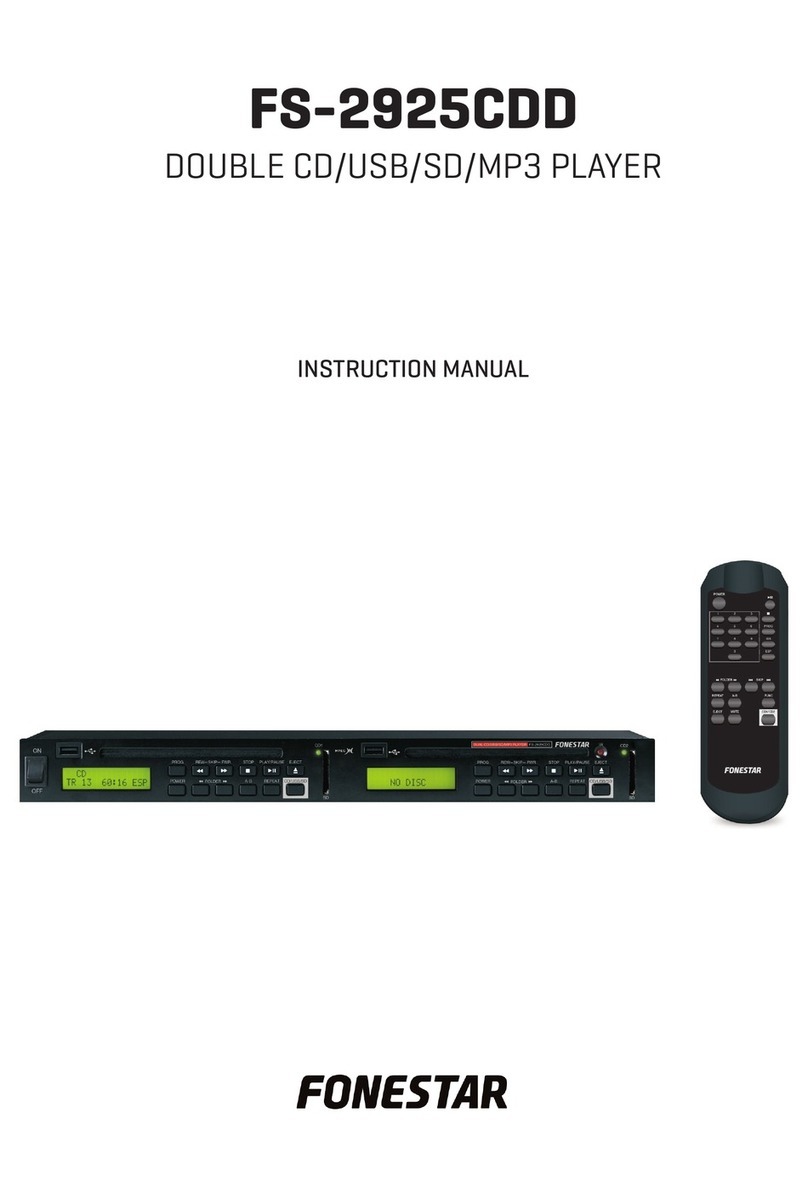 FONESTAR FS-2925CDD instruction manual