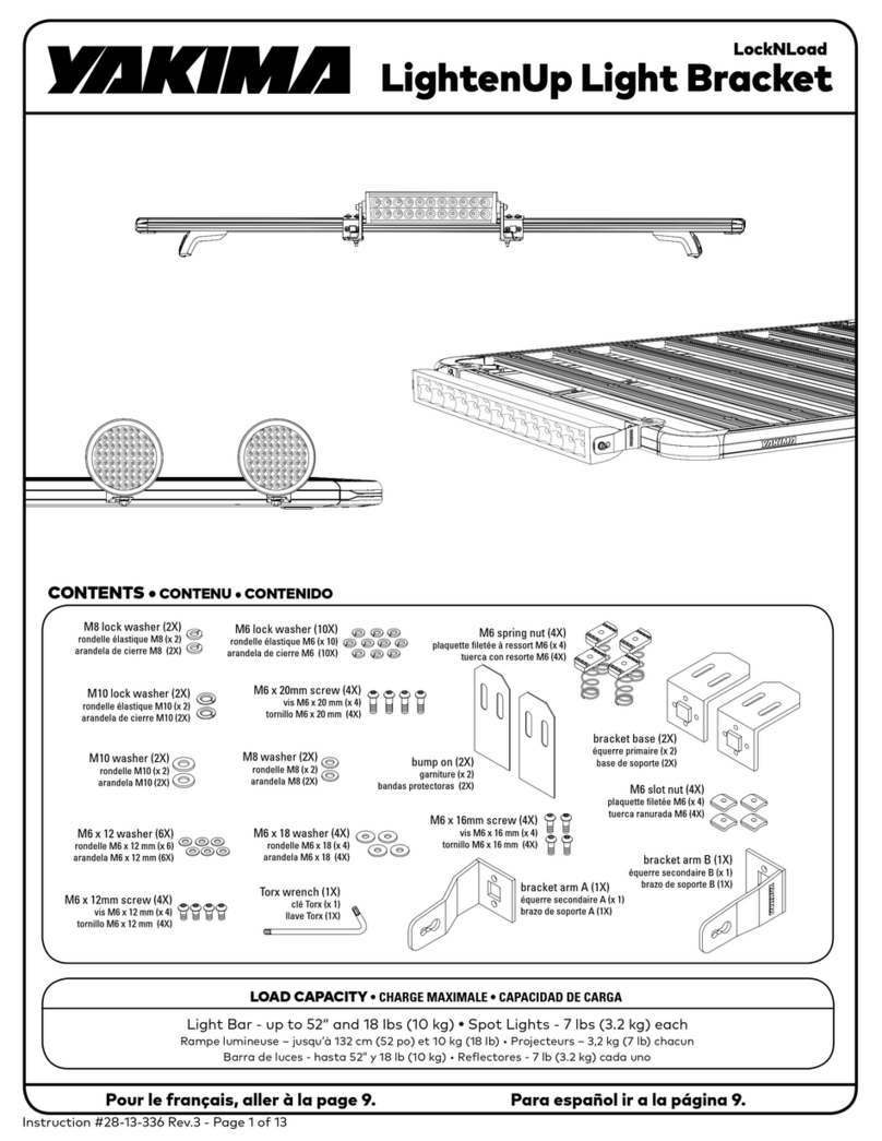 Yakima LockNLoad LightenUp User manual Yakima LockNLoad LightenUp User manual