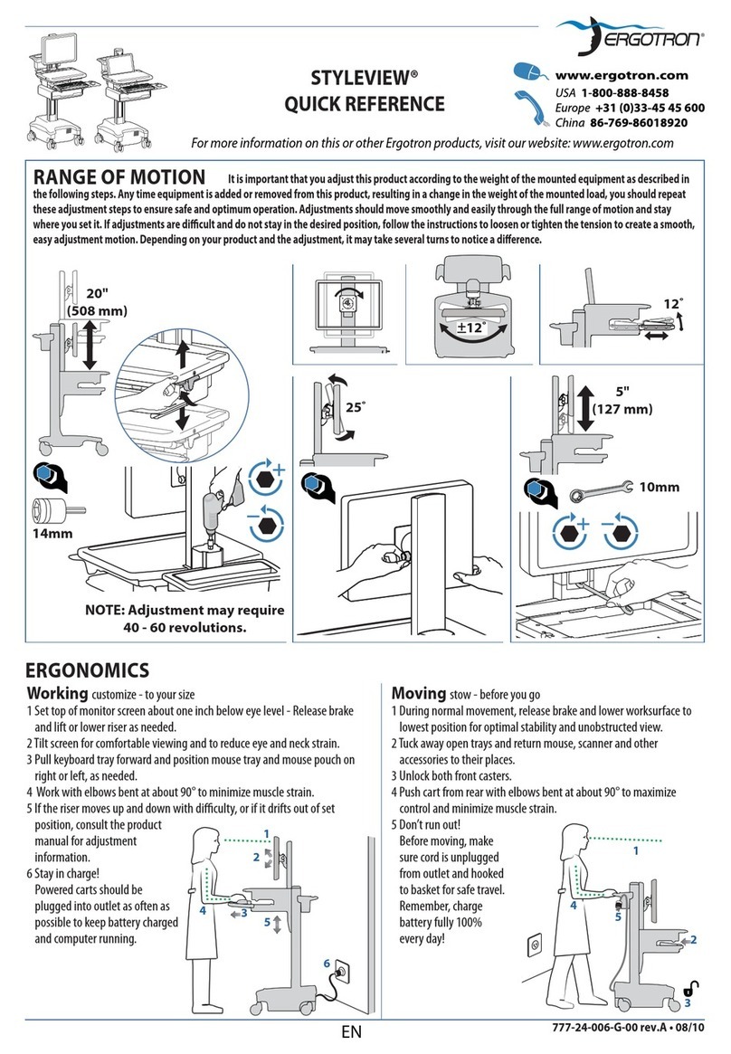 Ergotron StyleView User manual Ergotron StyleView User manual