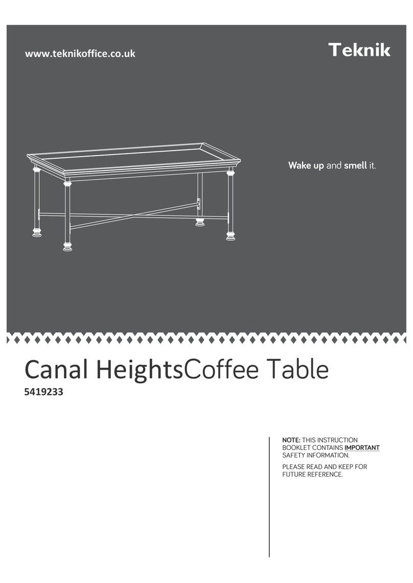 Teknik Canal Heights Coffee Table 5419233 User manual Teknik Canal Heights Coffee Table 5419233 User manual
