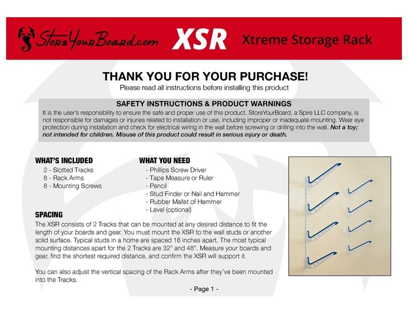 StoreYourBoard xsr Assembly instructions