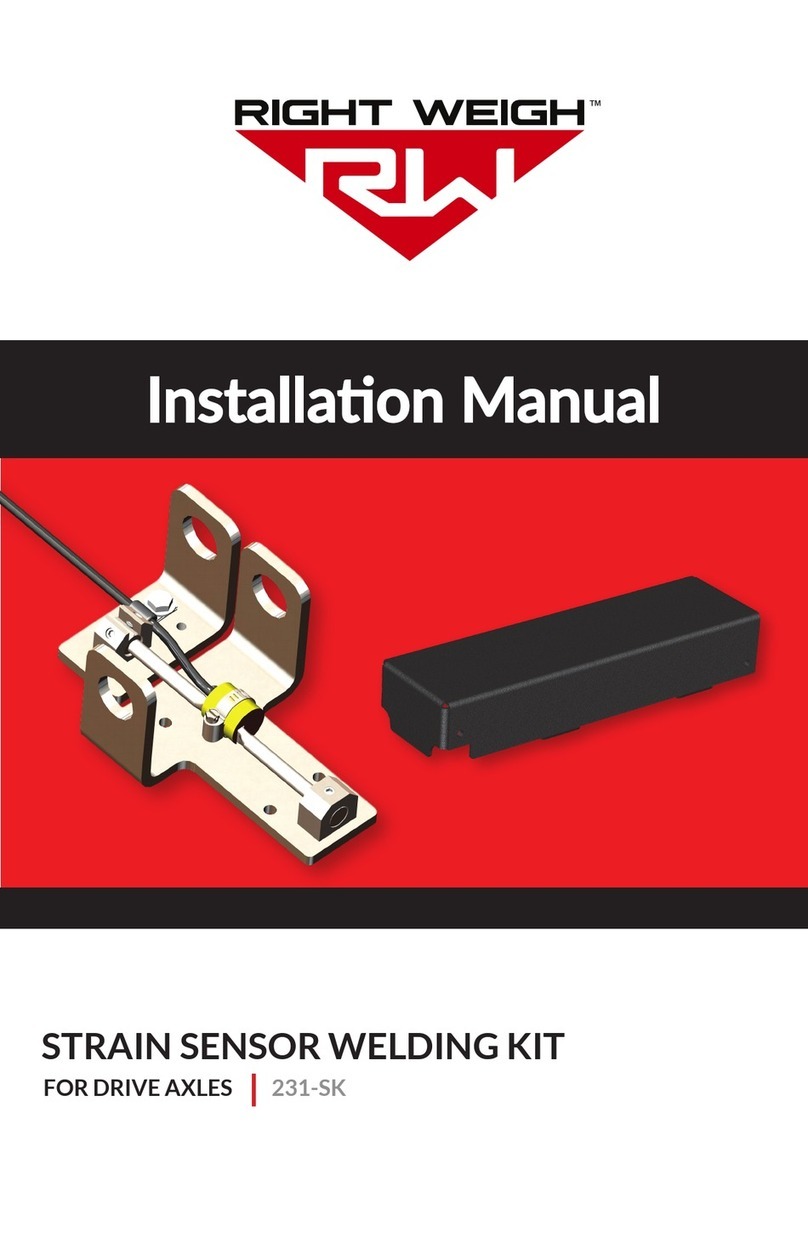 Right Weigh 231-SK installation manual