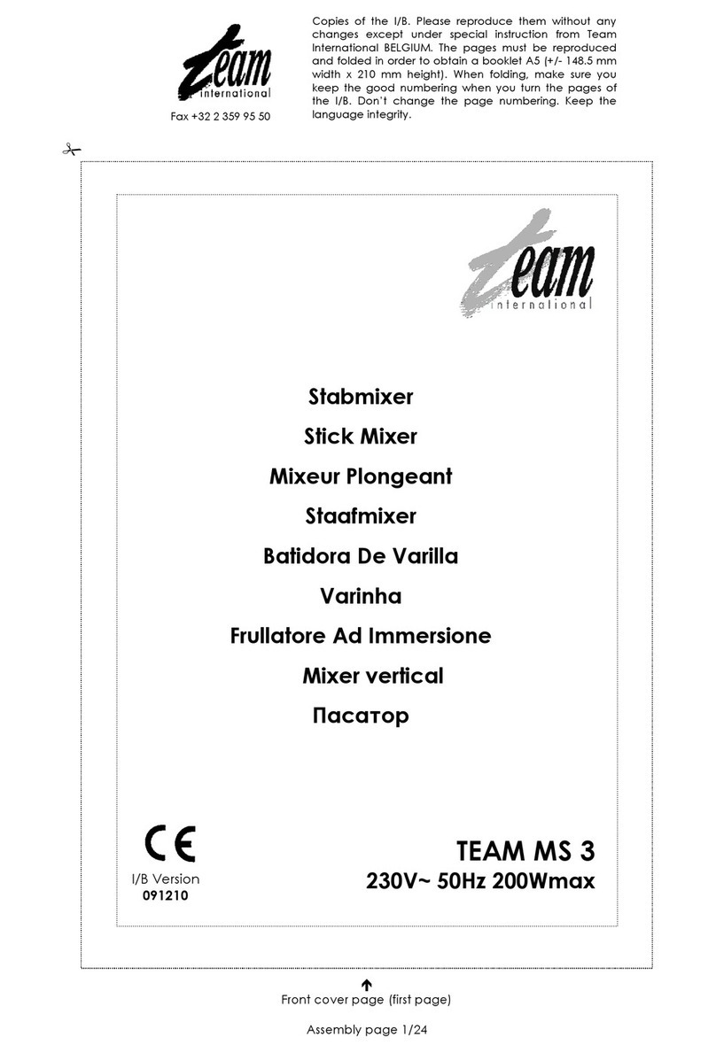 Team MS 3 User manual