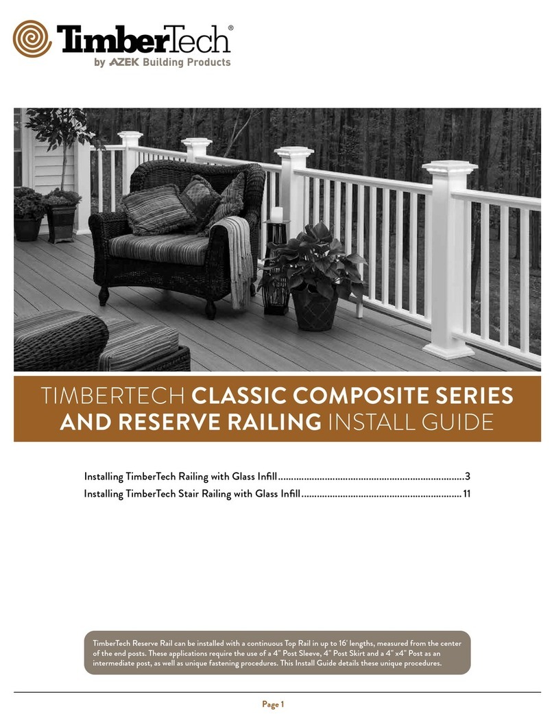 AZEK TimberTech Classic Composite Series install guide AZEK TimberTech Classic Composite Series install guide