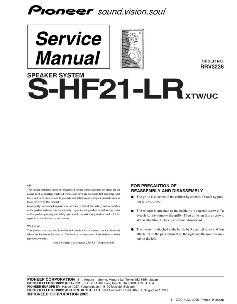 Pioneer S-HF21-LR User manual