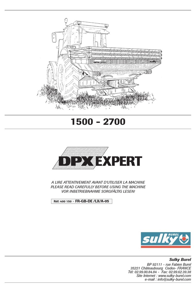 Sulky Burel DPX Expert Series manual