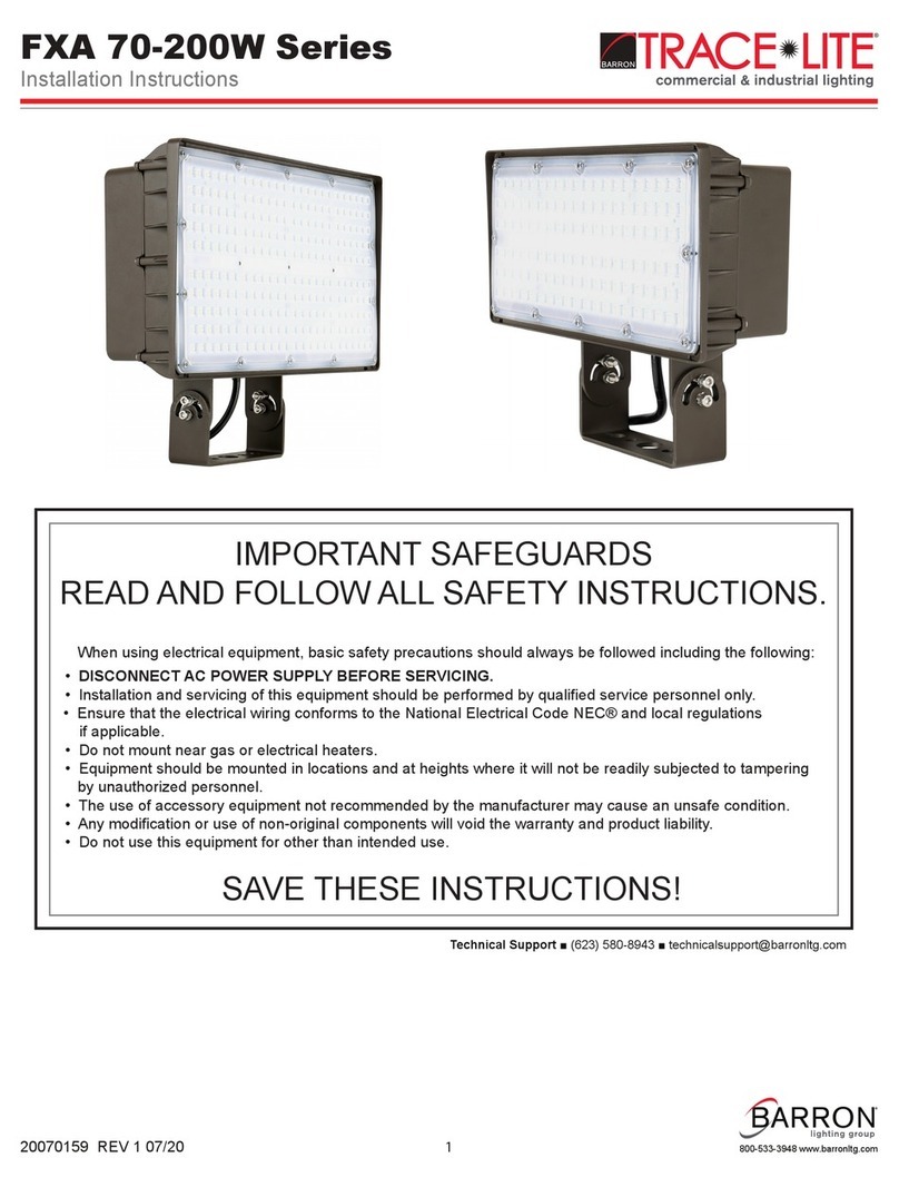 BARRON TRACE-LITE FXA Series User manual