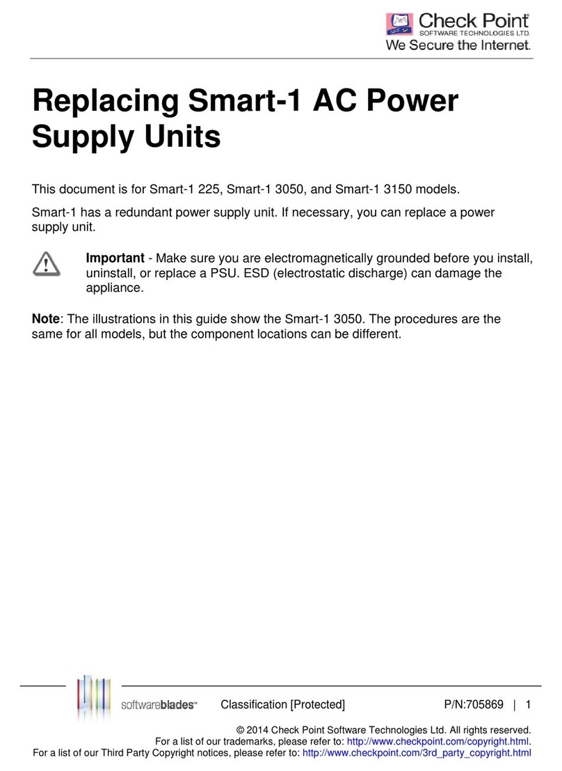 Checkpoint Smart-1 series User manual Checkpoint Smart-1 series User manual